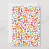 Kleine liefje Meisjes Baby shower Invita Kaart (Achterkant)