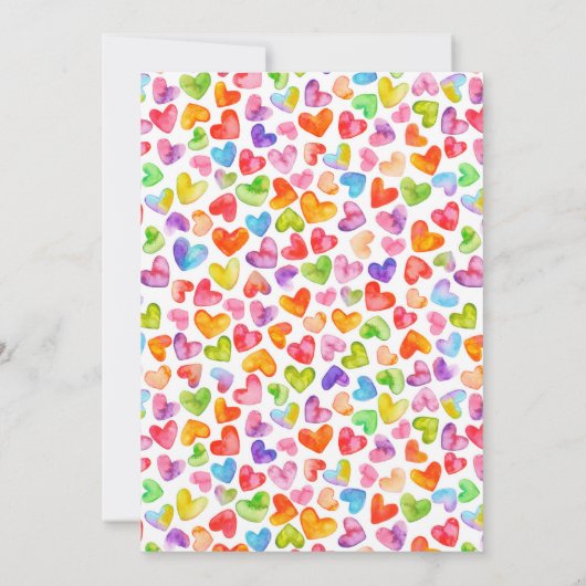 Kleine liefje Meisjes Baby shower Invita Kaart (Achterkant)