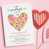 Kleine liefje Meisjes Baby shower Invita Kaart