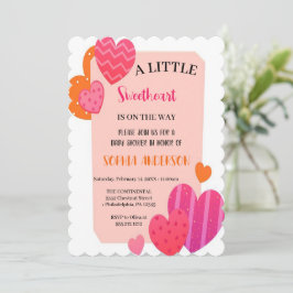 Kleine liefje met waterverf harten valentijn kaart