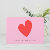 Kleine Liefje Minimalistisch Meisje 1e Verjaardag Kaart (Staand voorkant)