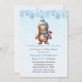 Kleine Liefje Peperkoek Kerst Baby Shower Kaart (Voorkant)