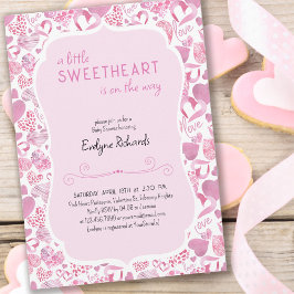 Kleine liefje roze liefde Baby shower voor kunstme Kaart