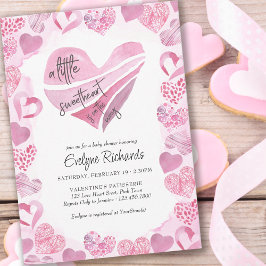 Kleine liefje roze liefde harten Baby shower Kaart