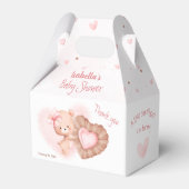 Kleine liefje Roze Valentijnse Baby showers Bedankdoosjes (Voorkant Zijde)
