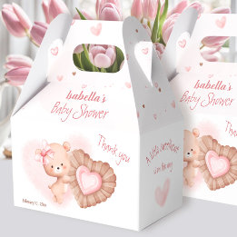 Kleine liefje Roze Valentijnse Baby showers Bedankdoosjes