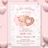 Kleine liefje Roze Valentijnse Baby showers Kaart