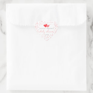 Kleine liefje Valentijn Baby shower Hart Sticker