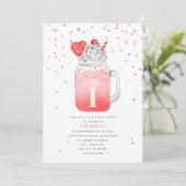 Kleine liefje Valentijn eerste verjaardag Kaart (Staand voorkant)