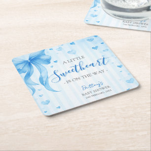 Kleine Liefje Valentijns Baby Shower Kartonnen Onderzetters