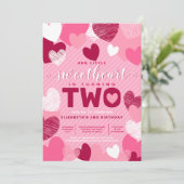 Kleine liefje Valentijnsdag 2e verjaardag Kaart (Staand voorkant)