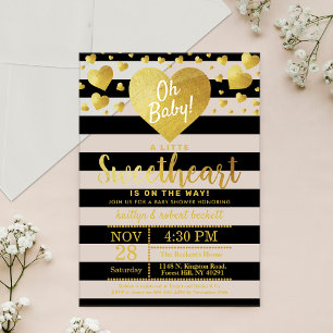 Kleine Liefje Valentijnsdag Baby Shower Acryl Uitnodigingen