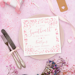 Kleine Liefje Valentijnsdag Baby Shower Servet