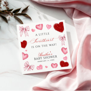 Kleine Liefje Valentijnsdag Baby Shower Servet