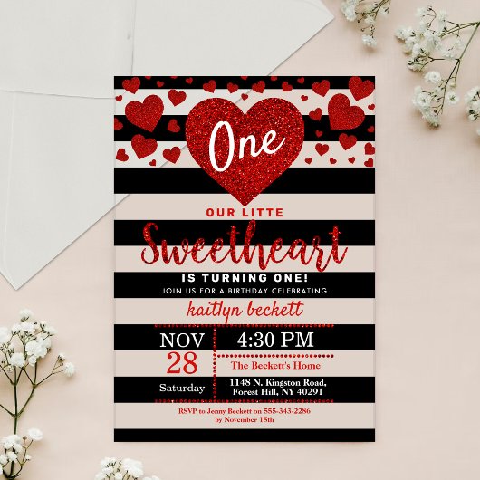 Kleine liefje Valentijnsdag Birthday Acryl Uitnodigingen