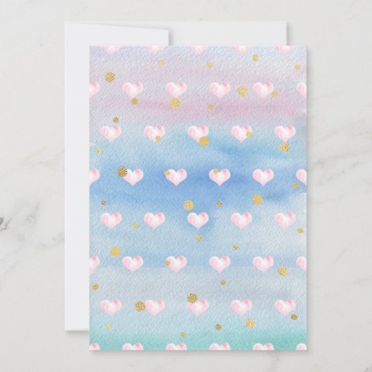 Kleine liefje Valentijnsdag Birthday Kaart (Achterkant)