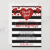 Kleine liefje Valentijnsdag Elke zondag Bedankkaart (Voorkant)