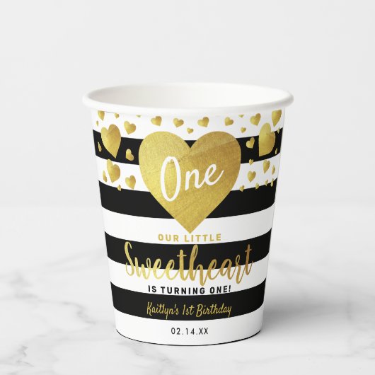 Kleine liefje Valentijnsdag Elke zondag Papieren Bekers (Achterkant)