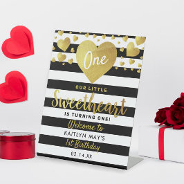 Kleine liefje Valentijnsdag Elke zondag Reclamebord Met Voetstuk