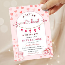 Kleine Liefje Valentijnsdag Meisje Baby Shower