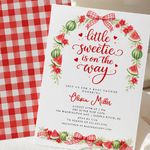 Kleine Liefje Watermeloen Baby Shower Kaart
