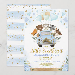 Kleine liefje Woodland Animals Kaart