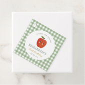 Kleine lieve appel eerste verjaardag bedankjes labels (In situ)