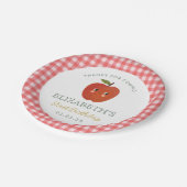 Kleine lieve appel eerste verjaardag papieren bordje (Gekanteld)