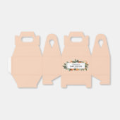 Kleine lieve citrus baby shower bedankdoosjes (Uitgevouwen)