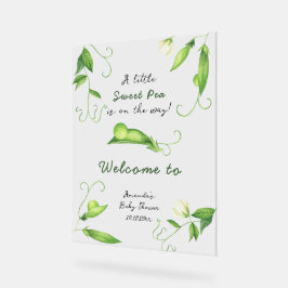 Kleine lieve erwten Welkom babyfeest Acryl Bord
