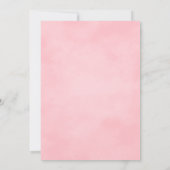 Kleine lieve roze pompoen meisje baby shower kaart (Achterkant)