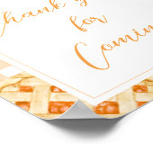 Kleine lieve schat babyshower bedankbord poster (Hoek)
