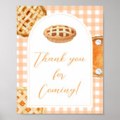 Kleine lieve schat babyshower bedankbord poster (Voorkant)