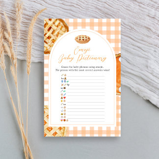 Kleine lieve schat babyshower Emoji Pictionary spe