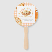 Kleine lieve schat geruite babyshower handwaaier (Voorkant)