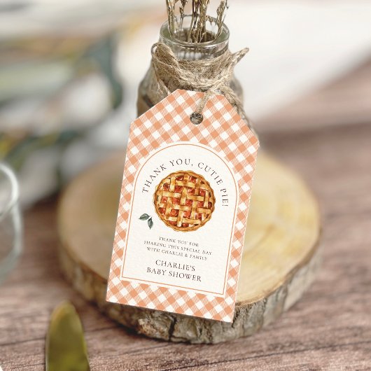 Kleine lieve schat herfst baby shower cadeaulabel