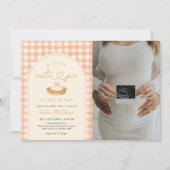 Kleine lieve schat herfst babyshower foto kaart (Voorkant)