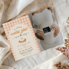 Kleine lieve schat herfst babyshower foto kaart