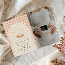 Kleine lieve schat herfst babyshower foto kaart