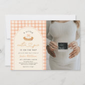 Kleine lieve schat herfst babyshower foto kaart (Voorkant)