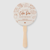 Kleine lieve schat herfst babyshower handwaaier (Achterkant)