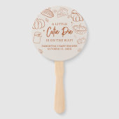 Kleine lieve schat herfst babyshower handwaaier (Voorkant)