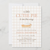 Kleine lieve schat herfst babyshower kaart (Voorkant)