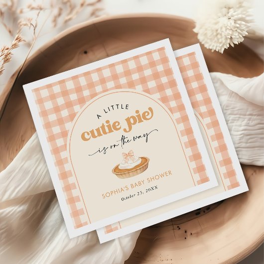 Kleine lieve schat herfst babyshower servet