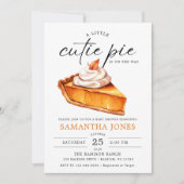 Kleine lieve schat pompoen geruit herfst babyshowe kaart (Voorkant)