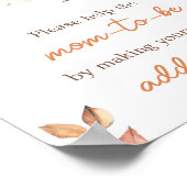 Kleine lieve taart Herfst Pompoen Envelope Station Poster (Hoek)