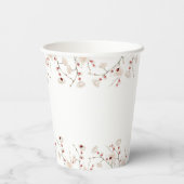 Kleine lieveheersbeestje Baby in Bloom Baby shower Papieren Bekers (Achterkant)