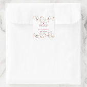 Kleine lieveheersbeestje Baby in Bloom Baby shower Vierkante Sticker (Tas)