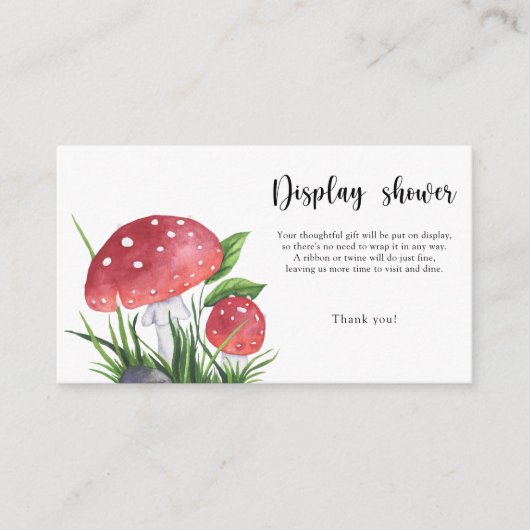 Kleine lieveheersbeestje - display douchekaart informatiekaartje (Voorkant)