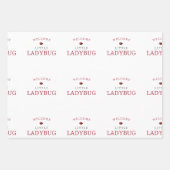 Kleine lieveheersbeestje patroon Boho Inpakpapier Vel (Voorkant 2)